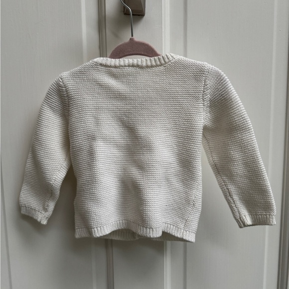 NWOT Simple Joys by Carter’s 6-9M Gender Neutral Cream Wool Sweater Cardigan - Picture 4 of 4